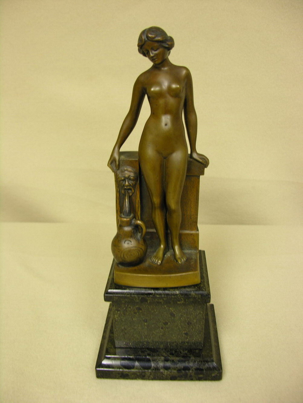 Appraisal: RICHARD W LANGE NUDE FRENCH BRONZE Seal for Garanti French