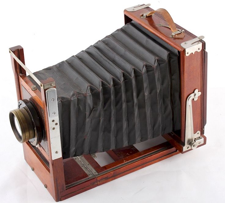 Appraisal: Mahogany Wooden Folding Camera Included in this lot we have