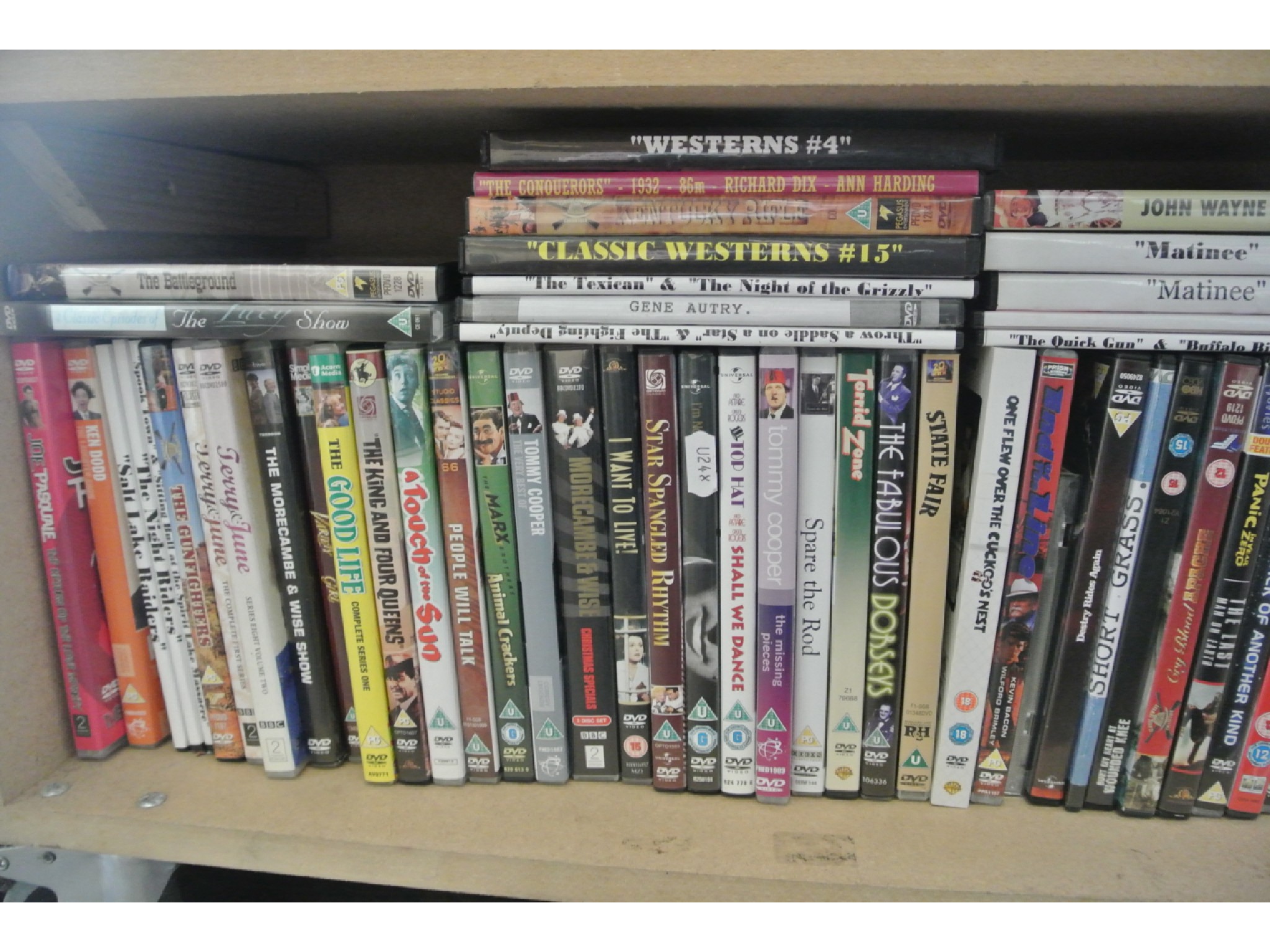 Appraisal: Extensive collection of DVD's in excess subjects including westerns comedy