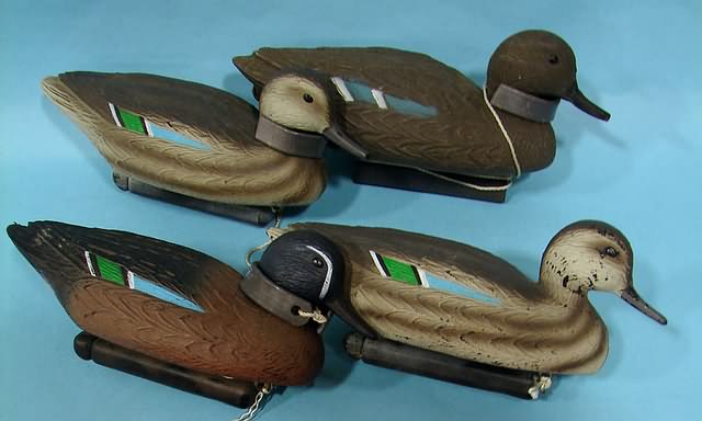 Appraisal: Group of plastic Teal hunting decoys