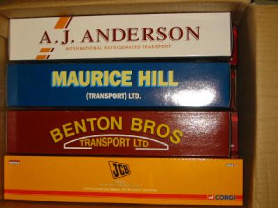 Appraisal: Eight Corgi Commercial Models boxed M