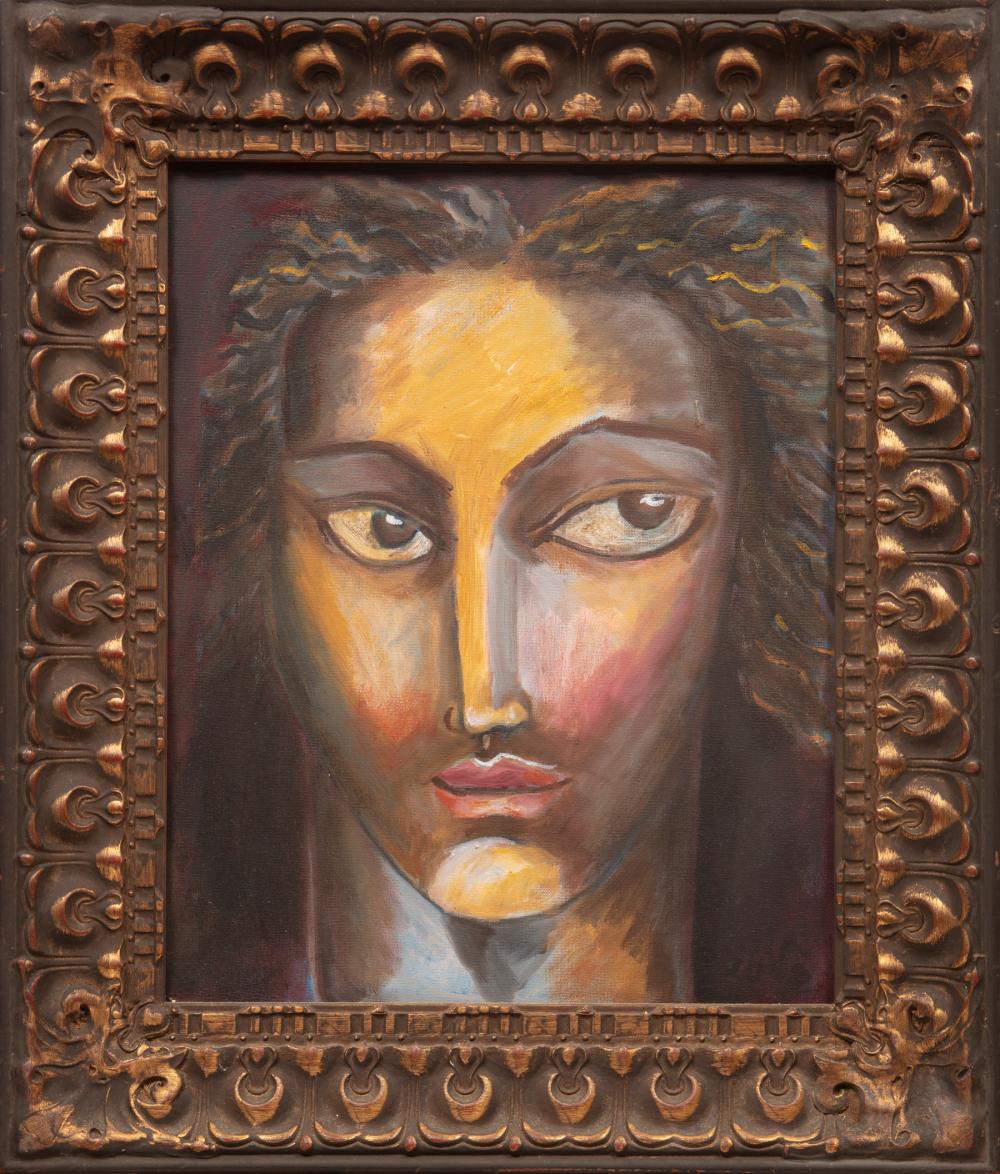 Appraisal: Mario Villa Nicaraguan New Orleans - Head oil on canvas