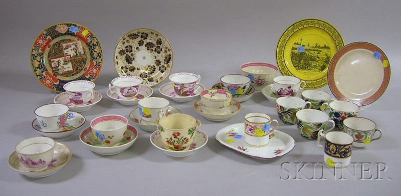 Appraisal: Thirty-five Pieces of English Decorated Pottery and China Tableware assorted