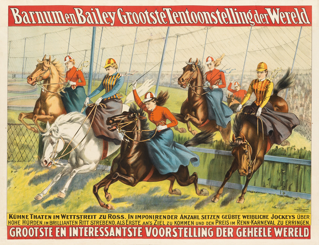 Appraisal: DESIGNER UNKNOWN BARNUM EN BAILEY GROOTSTE TENTOONSTELLING DER WERELD x