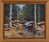 Appraisal: CECIL VEZIN GRANT American - SPRING WOODS Oil on canvas