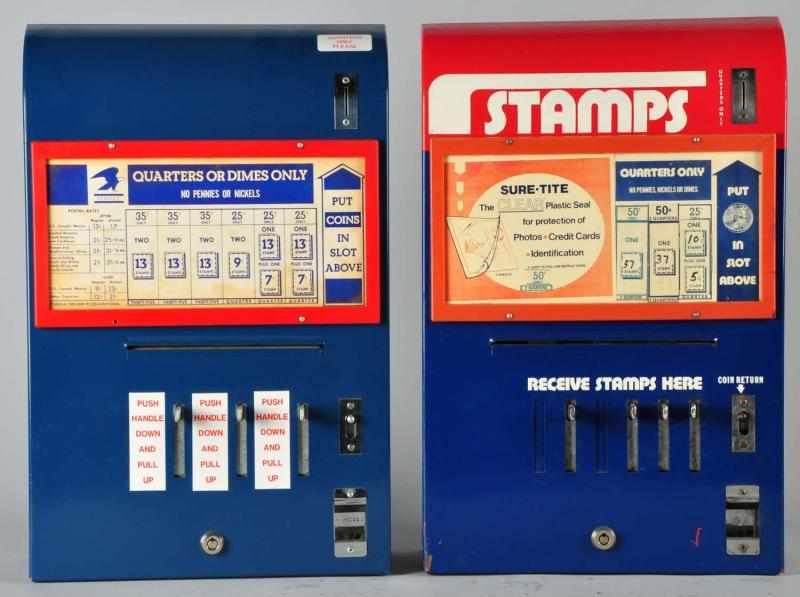 Appraisal: Lot of Mailbox-Style Postage Stamp Dispensers Description Both are working