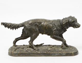 Appraisal: PIERRE JULES MENE French - Patinated Bronze of a Setter