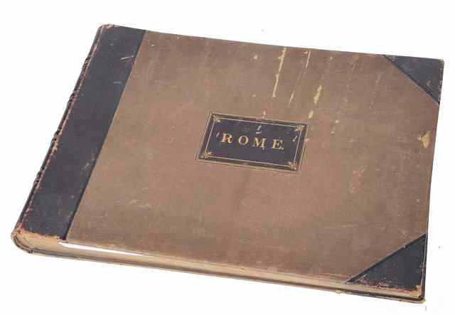 Appraisal: A GRAND TOUR 'ROME' PHOTOGRAPH ALBUM containing fifty six large