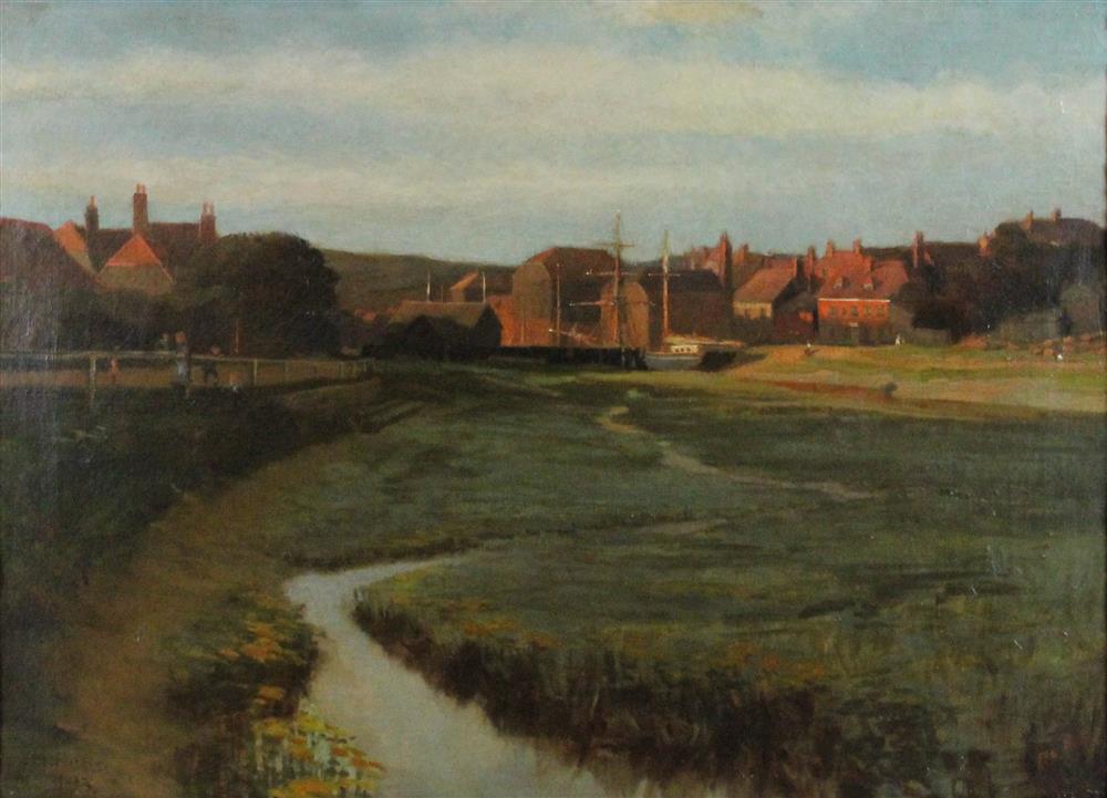 Appraisal: WILLIAM BOND BRITISH - LANDSCAPE Oil on canvas x in