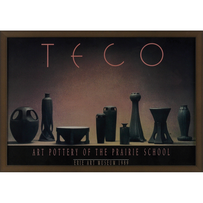 Appraisal: Teco exhibition poster from Art Pottery of the Prairie School