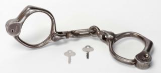 Appraisal: Bean Cobb Handcuffs Circa Popular handcuff which when patented offered