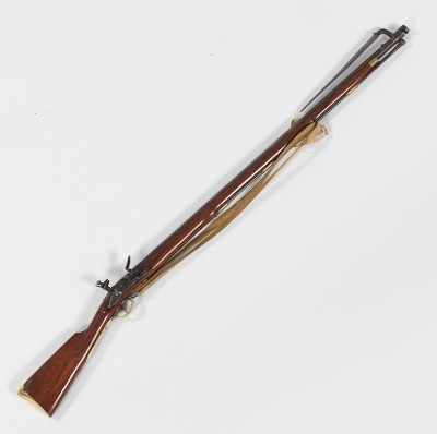 Appraisal: Miniature Recreation of Brown Bess Musket Flintlock with Bayonet ca