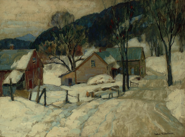 Appraisal: CARLSON JOHN FABIAN American - ''Through the Hills'' oil on