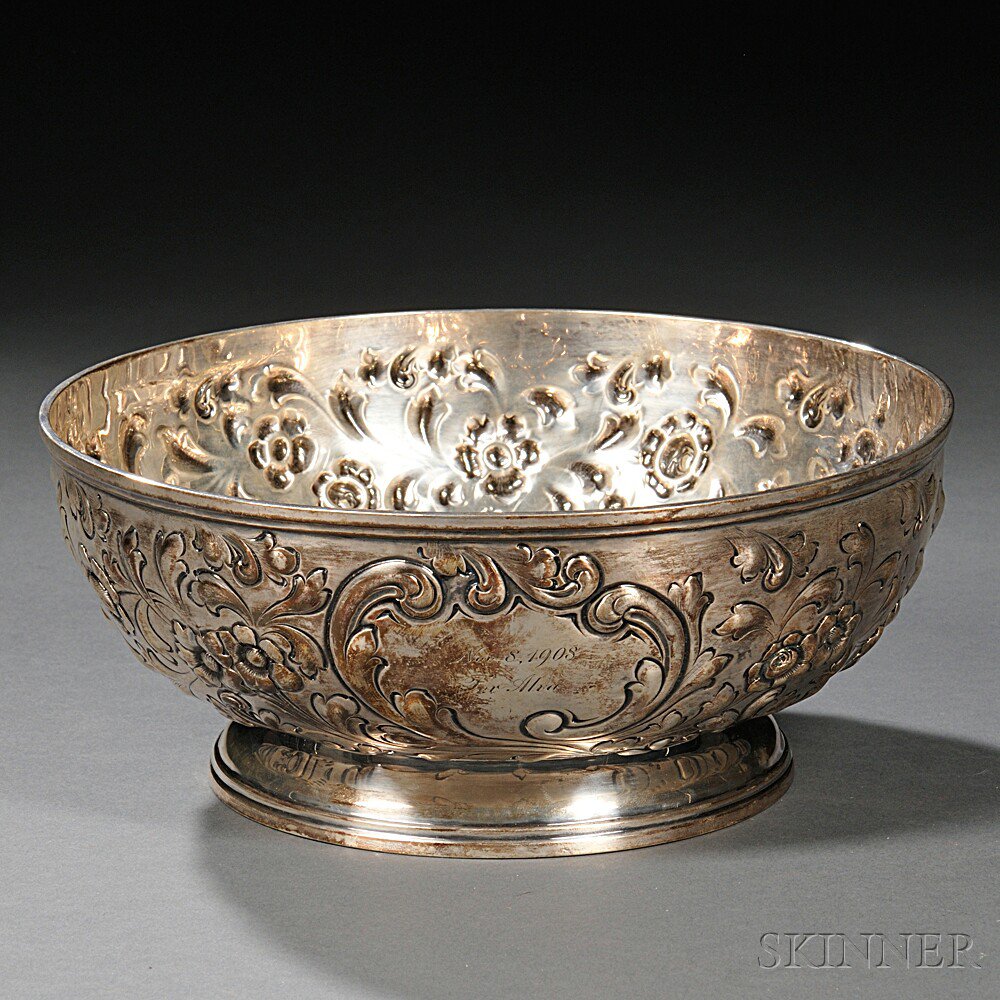 Appraisal: Davis Galt Sterling Silver Bowl Philadephia Pennsylvania late th century