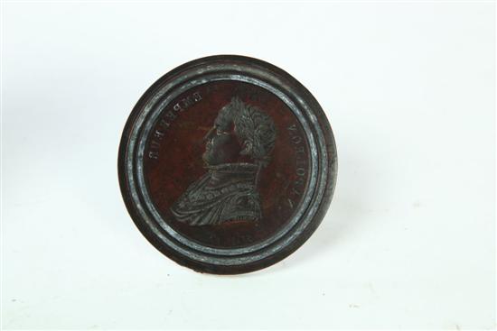 Appraisal: NAPOLEONIC MEDAL BY BERTRAND ANDRIEU FRENCH - Cast and bronzed