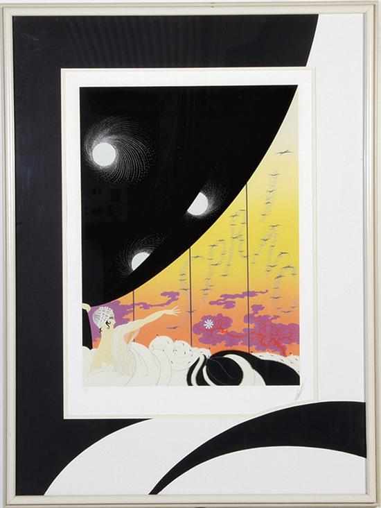 Appraisal: Erte New York Russian - BEAUTY serigraph framed signed numbered