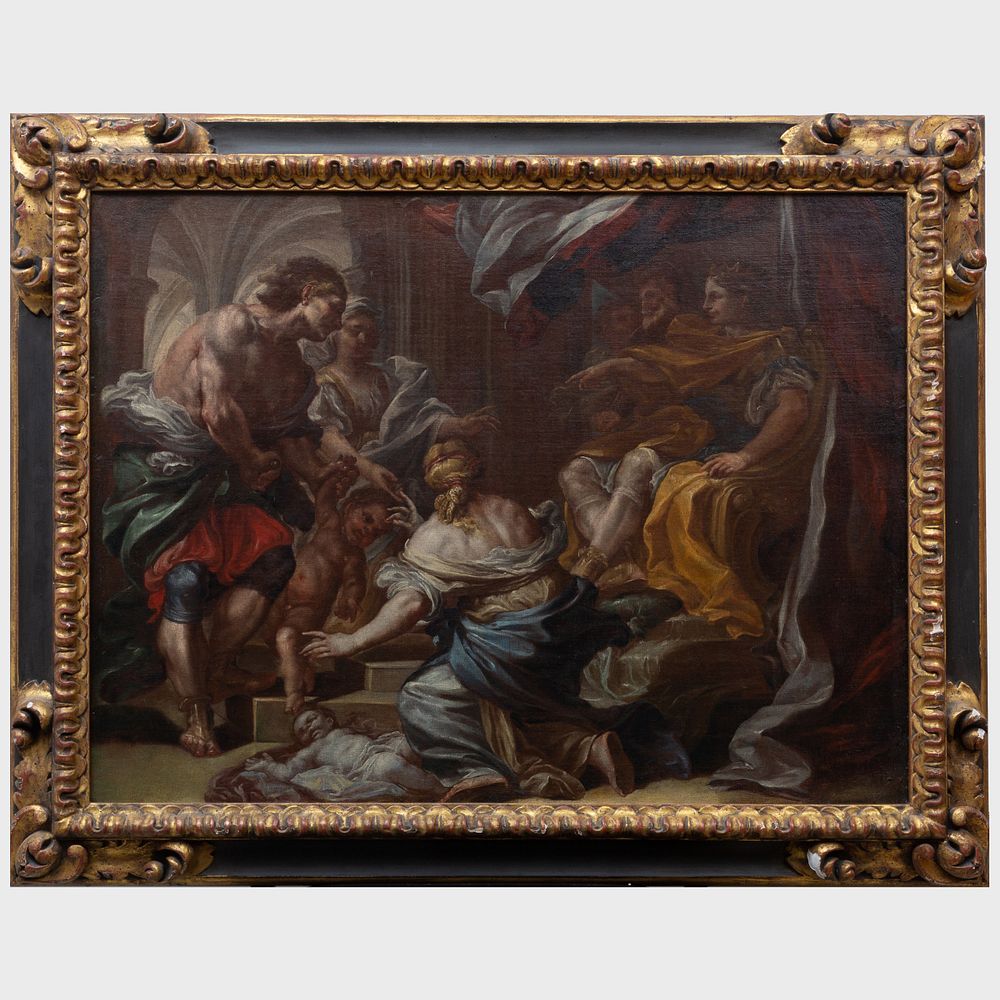 Appraisal: Circle of Corrado Giaquinto - The Judgement of Solomon Oil