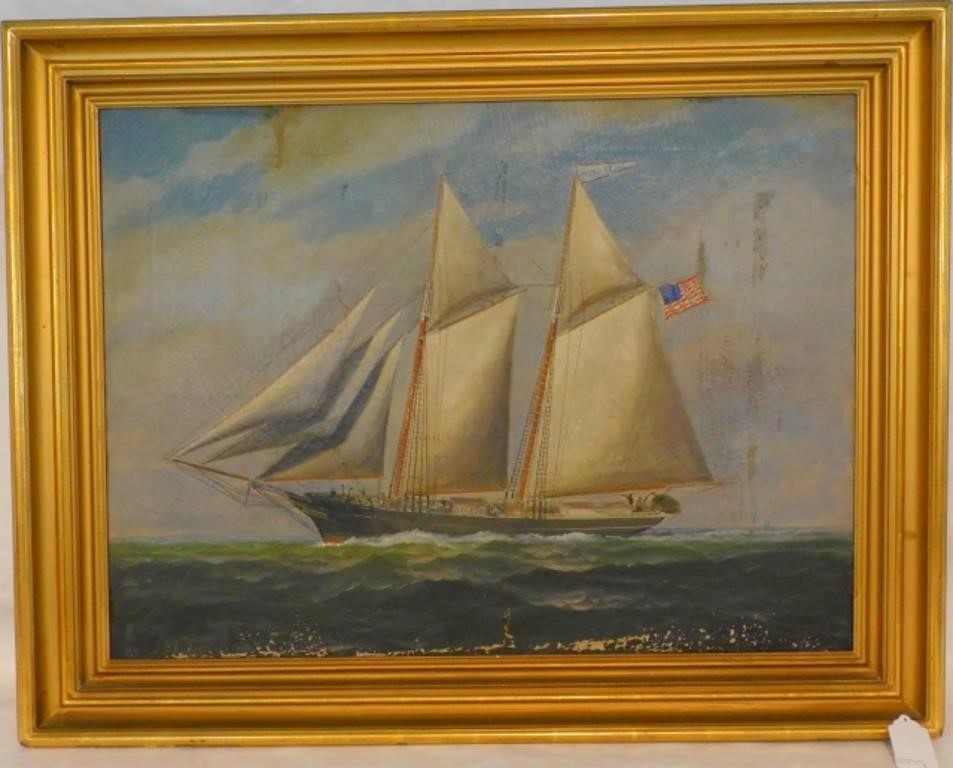 Appraisal: CHARLES SIDNEY RALEIGH - NEW BEDFORD Wareham MA oil painting