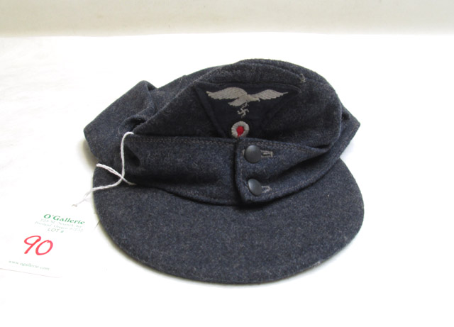 Appraisal: GERMAN WORLD WAR TWO MODEL FIELD CAP blue gray wool