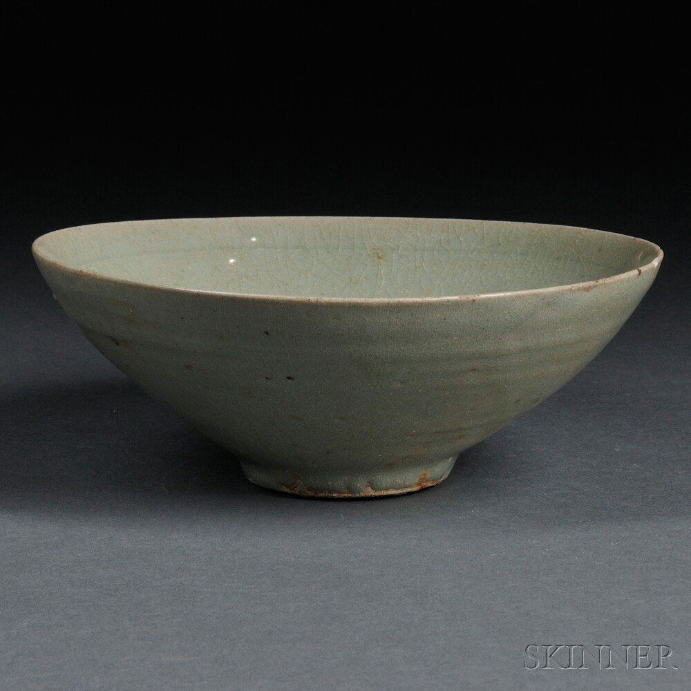 Appraisal: Celadon Bowl Korea with conical walls and a small concave