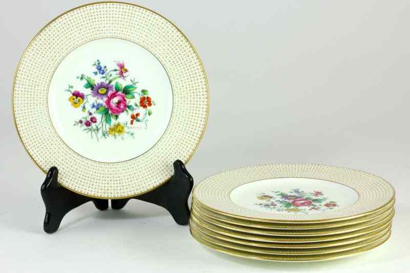 Appraisal: Cauldon China Platesretailed by C Reizenstein Sons Pittsburgh each with