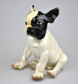 Appraisal: An early th century Nymphenburg porcelain model of a dog