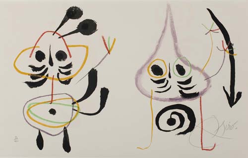 Appraisal: JOAN MIR L'Enfance d'Ubu Color lithograph x mm x inches