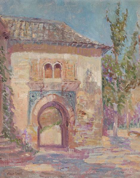 Appraisal: n a Alson Skinner Clark - Moorish Gate Spain signed