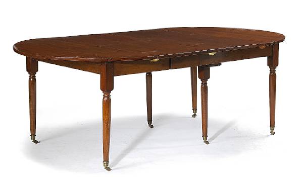 Appraisal: A Louis XVI style fruitwood dining table th century The