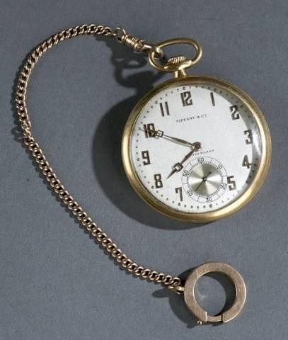 Appraisal: Tiffany Co jewel kt gold pocket watch A Tiffany Co