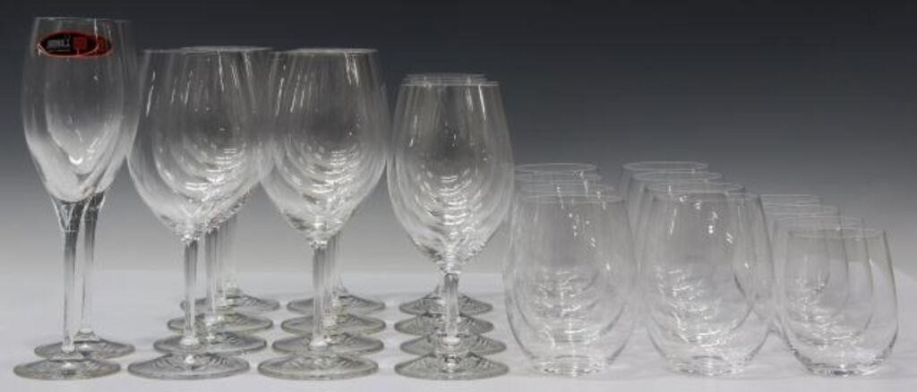 Appraisal: lot of Riedel colorless glass stems and tumblers all having