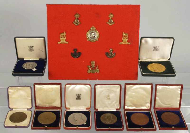 Appraisal: Lot of Over Coronation Medals Description Includes one of Queen