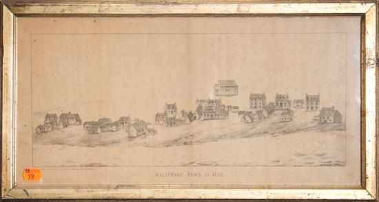 Appraisal: Baltimore View After John Moale ''Baltimore Town in '' lithograph