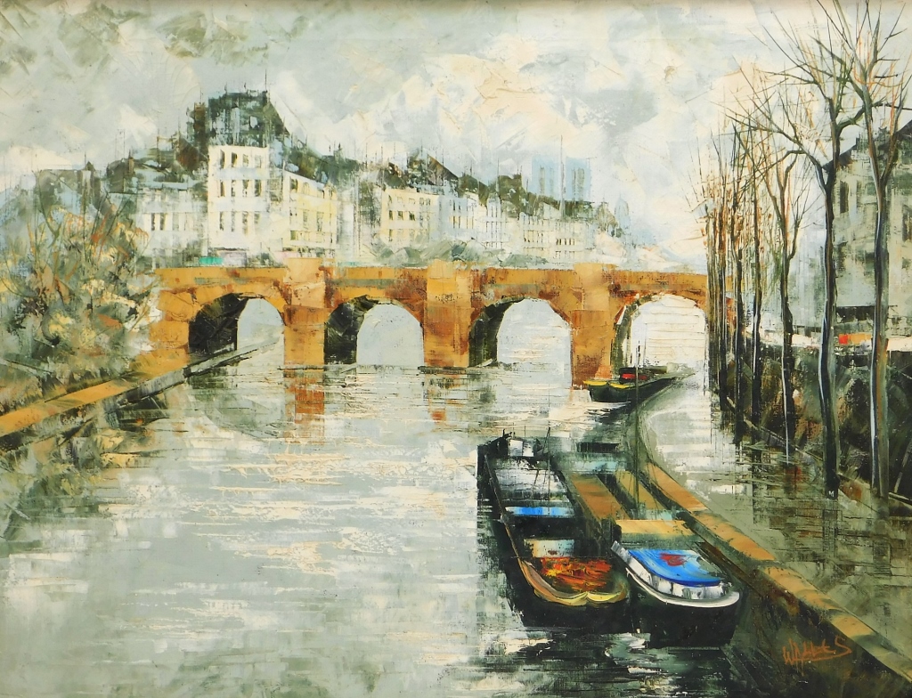 Appraisal: LUC COSSIER DIT WALLES MODERN PONT NEUF PAINTING France b