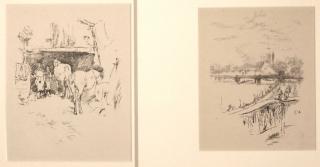 Appraisal: James A M Whistler lithographs James A M Whistler American