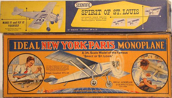 Appraisal: Boxed balsa Spirit of St Louis Airplanes Colorful boxed 's