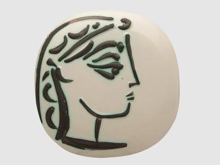 Appraisal: PABLO PICASSO Spanish PABLO PICASSO Spanish - PROFIL DE JAQUELINEceramicstamped