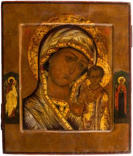 Appraisal: A RUSSIAN ICON OF THE KAZANSKAYA MOTHER OF GOD TH