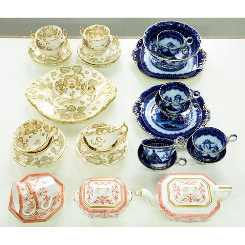 Appraisal: A Rockingham tea and coffee service c - of single