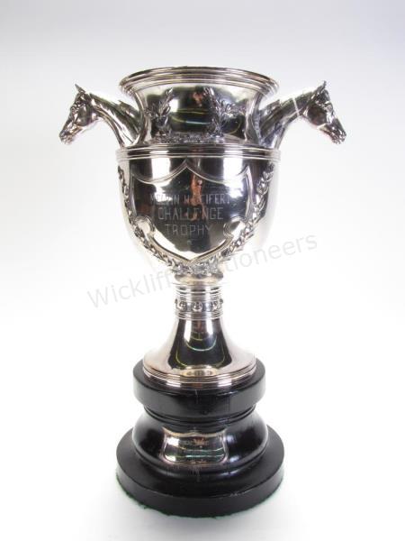 Appraisal: An antique silverplate trophy inscribed Melvin H Seifert Challenge Trophy