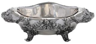 Appraisal: Sterling Center Bowl American late th early th century oval