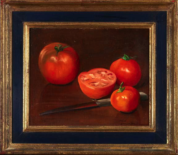 Appraisal: Paul Longenecker American Contemporary Still Life with Tomatoes oil on