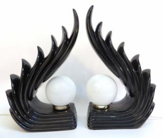 Appraisal: Pair Of Art Deco Style Lamps Pair Of Art Deco