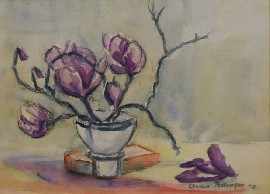 Appraisal: Charles Pettinger - Magnolia watercolour signed and dated 'Charles Pettinger