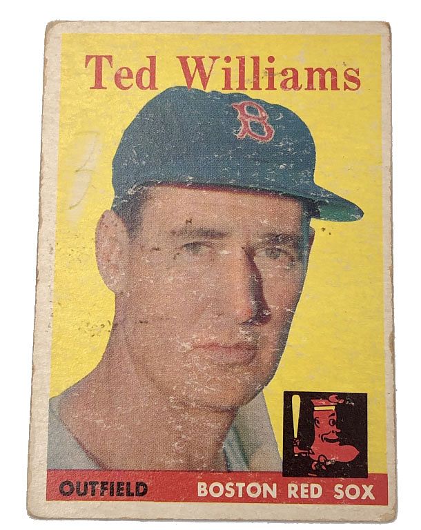 Appraisal: Ted Williams Topps Baseball Card Batted this year - More