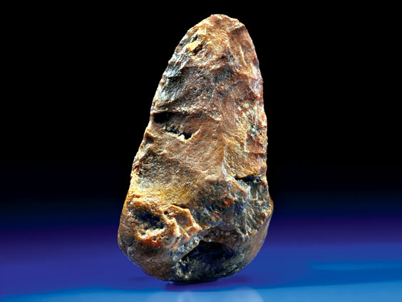 Appraisal: ACHEULEAN HAND AXE Lower Paleolithic - to years old Arabian