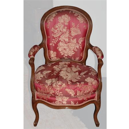 Appraisal: Louis XV Beechwood Fauteuil en Cabriolet Estimate -