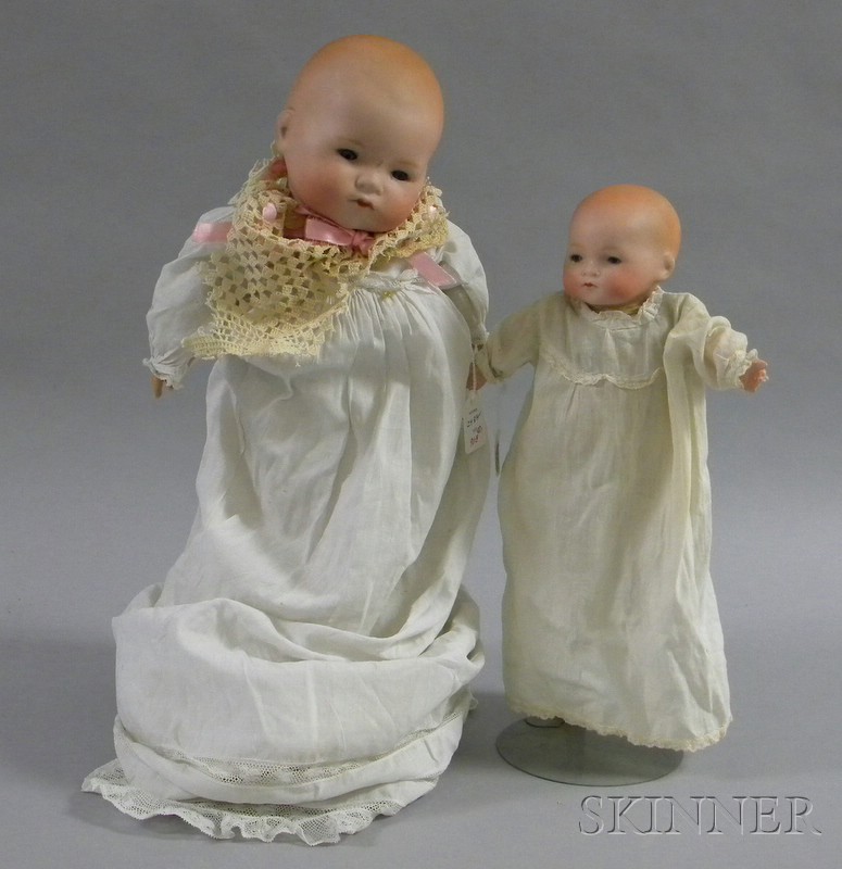 Appraisal: Two Armand Marseille Bisque Head Infant Dolls Germany impressed A