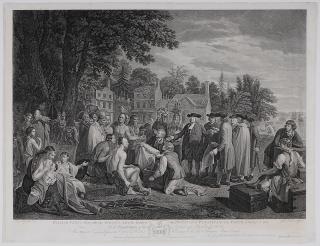 Appraisal: After Benjamin West Pennsylvania Britain - William Penn s Treaty