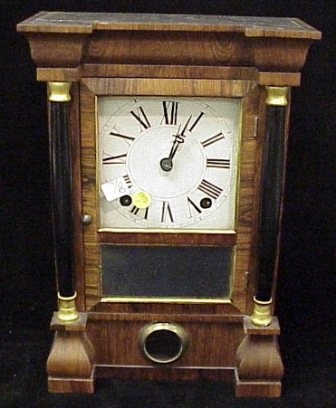 Appraisal: Seth Thomas eight day rosewood mantle clock round black and